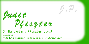 judit pfiszter business card